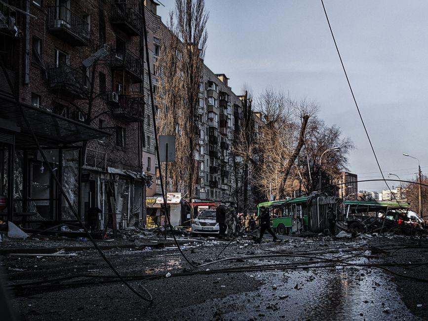At least 27 dead after strike on Kyiv warehouse