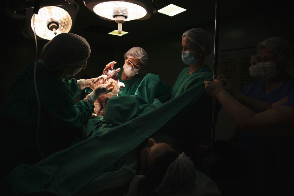 Five-month-old baby thrives after pioneering womb surgery for severe birth defect