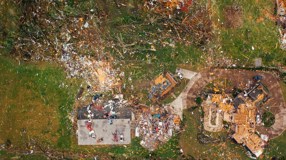 Drone footage reveals severe Wisconsin tornado aftermath and damage